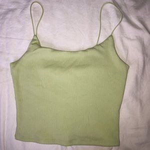 Lime green Garage tank top